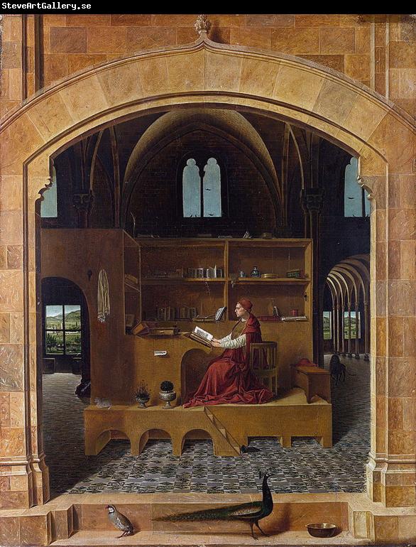 Antonello da Messina Saint Jerome in his Study (nn03)